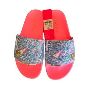 Lily Pulitzer Cabana Slide Boca Blue